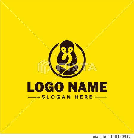 penguin logo and icon clean flat modern minimalist business and luxury brand logo design editable vector 130120937