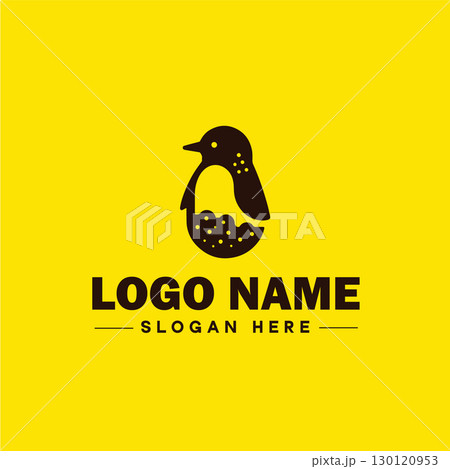 penguin logo and icon clean flat modern minimalist business and luxury brand logo design editable vector 130120953