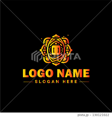 Technology logo and icon symbol clean flat modern minimalist business and digital internet web logo design editable vector 130121022