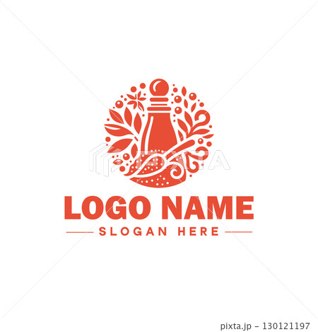 restaurant, bar, coffee shop, bbq, bakery, cafe, food logo and icon symbol clean flat modern minimalist business logo design editable vector 130121197