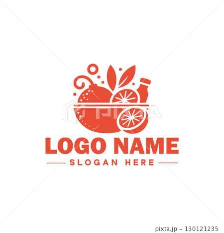restaurant, bar, coffee shop, bbq, bakery, cafe, food logo and icon symbol clean flat modern minimalist business logo design editable vector 130121235