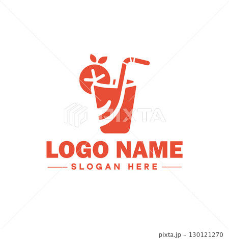 restaurant, bar, coffee shop, bbq, bakery, cafe, food logo and icon symbol clean flat modern minimalist business logo design editable vector 130121270