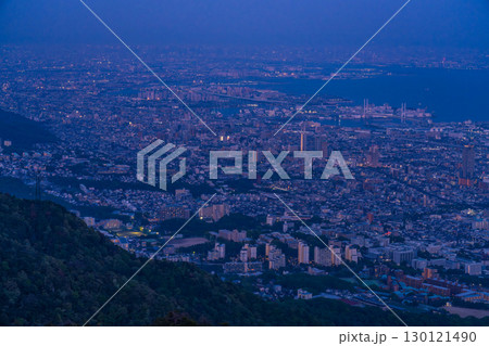 《兵庫県》日本三大夜景・神戸掬星台の夜景 《兵庫県》日本三大夜景・神戸掬星台の夜景 130121490