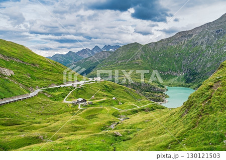 Grossglockner Views Mountain Road in Austrian Alps, Austria, Grossglockner landscape exploration 130121503