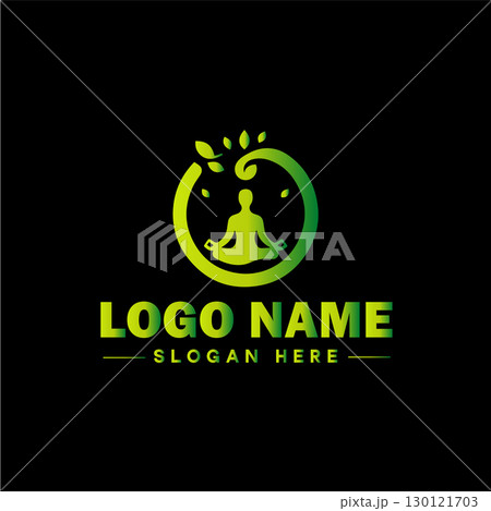Health logo clinic medical wellness fitness spa yoga sports logo and icon symbol clean flat modern minimalist business logo design editable vector 130121703