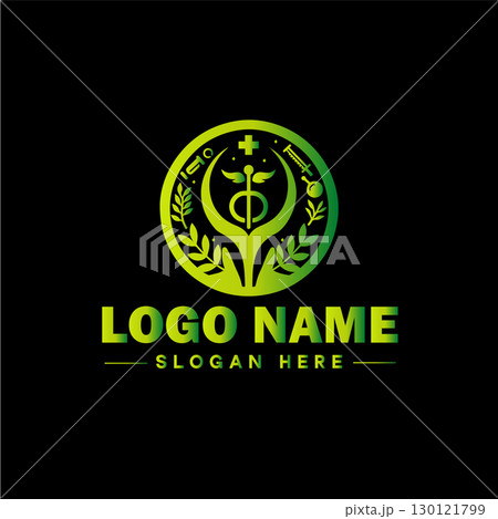 Health logo clinic medical wellness fitness spa yoga sports logo and icon symbol clean flat modern minimalist business logo design editable vector 130121799