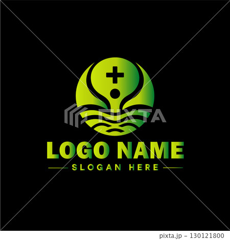 Health logo clinic medical wellness fitness spa yoga sports logo and icon symbol clean flat modern minimalist business logo design editable vector 130121800