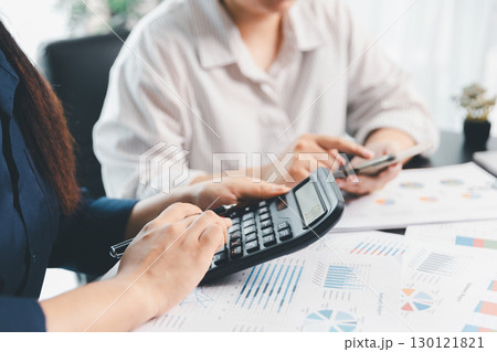 Business meeting, data analytics or women with graph presentation in office. Chart, analysis accounting team brainstorming economy, inflation or solution. business project finance investment concept. Business meeting, data analytics or women with graph presentation in office. Chart, analysis accounting team brainstorming economy, inflation or solution. business project finance investment concept. 130121821