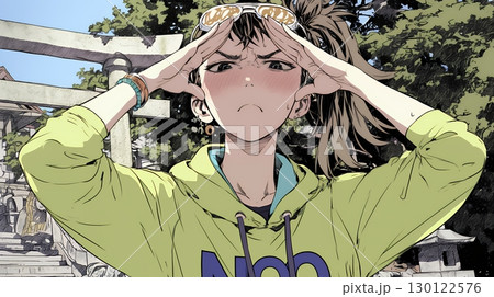 Noという表現を思いっきり顔に表しているる女性