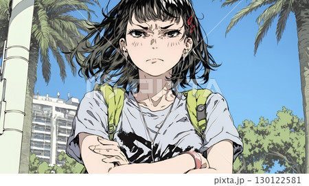 Noという表現を思いっきり顔に表しているる女性