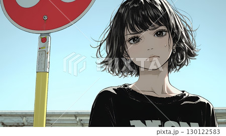 Noという表現を思いっきり顔に表しているる女性
