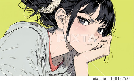 Noという表現を思いっきり顔に表しているる女性