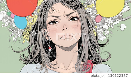 Noという表現を思いっきり顔に表しているる女性