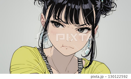 Noという表現を思いっきり顔に表しているる女性