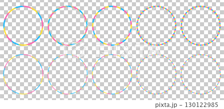 Set of pop circular frames, stripes, stripes Set of pop circular frames, stripes, stripes 130122985