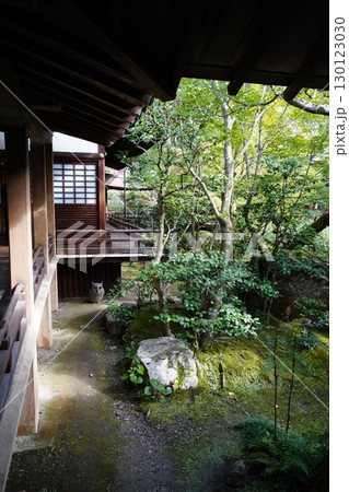 京都の寺院の庭園の風景 130123030