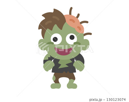 ゾンビのキャラクターのアイコンのイラスト ゾンビのキャラクターのアイコンのイラスト 130123074