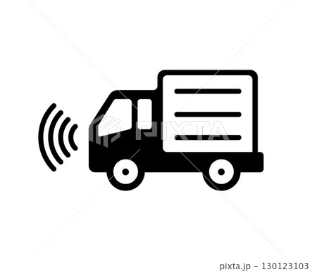 自動運転 (トラック)　ベクターアイコンイラスト 130123103