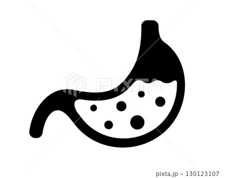 胃のシルエット　ベクターアイコンイラスト 130123107