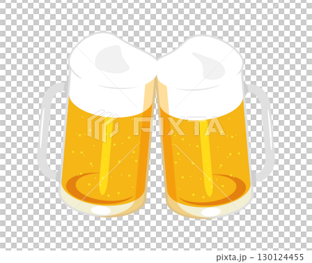 圖：將啤酒倒入杯中，舉杯慶祝 130124455