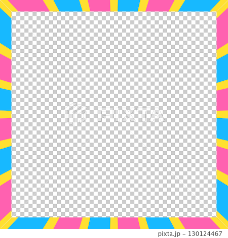 條紋框架，條紋背景，正方形 130124467