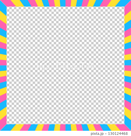 條紋框架，條紋背景，正方形 130124468