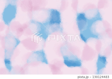 イラスト素材:ピンクと水色の抽象画 イラスト素材:ピンクと水色の抽象画 130124483