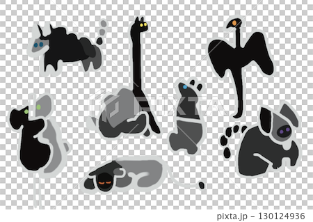 Stylish and unique animal illustrations 130124936