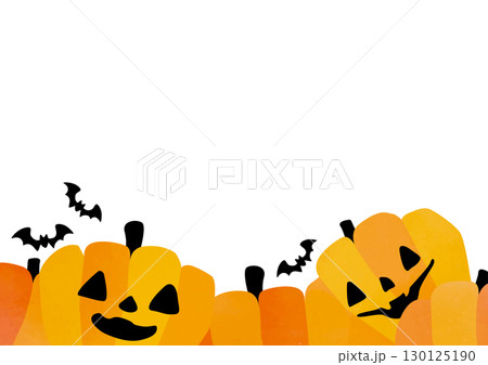 ポップなハロウィンの装飾フレーム 130125190