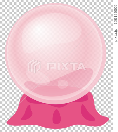 Pink crystal ball Pink crystal ball 130126009