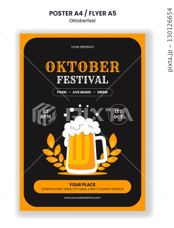 Oktoberfest Party Festival Flyer Social Media Template Cartoon Hand-Drawn Background Illustration Oktoberfest Party Festival Flyer Social Media Template Cartoon Hand-Drawn Background Illustration 130126654