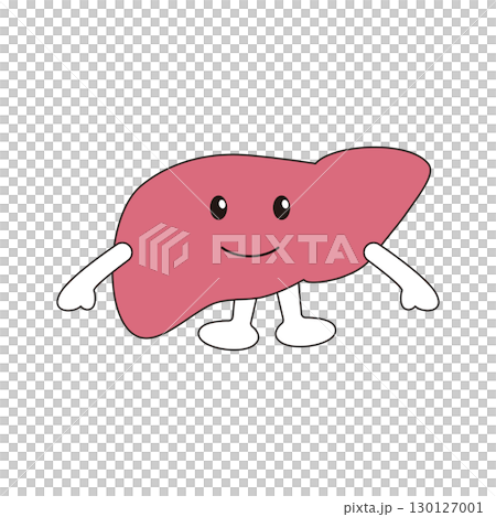 肝臓のキャラクター 130127001