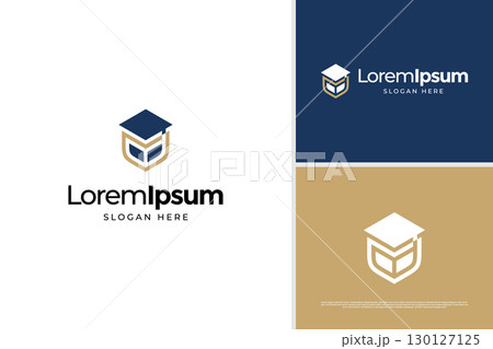 Education shield logo design template 130127125