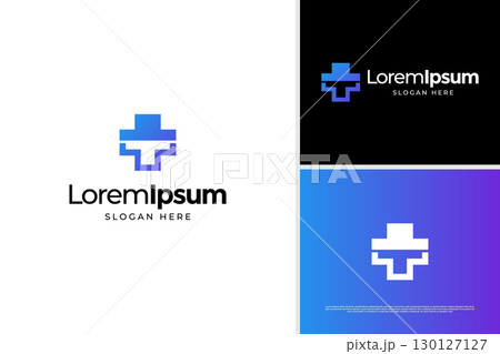 Initial letter T hospital logo design template Initial letter T hospital logo design template 130127127