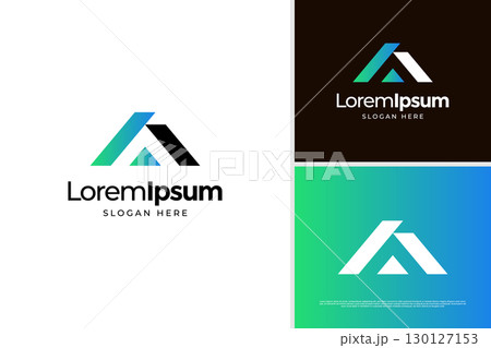 Initial letter A logo. Combination letter A with House element logo for real estate logo template Initial letter A logo. Combination letter A with House element logo for real estate logo template 130127153