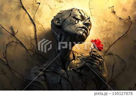 striking contrast between despair and hopeのイラスト素材 [130127878] - PIXTA