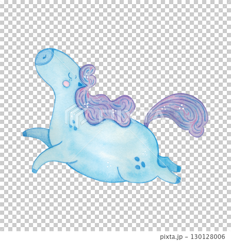 Blue horse flying, cartoon character. Symbol of the new 2026 year. Watercolor illustration hand drawn. Drawing template for postcards, stickers, posters, scrapbooking. New Year, Chinese horoscope Blue horse flying, cartoon character. Symbol of the new 2026 year. Watercolor illustration hand drawn. Drawing template for postcards, stickers, posters, scrapbooking. New Year, Chinese horoscope 130128006