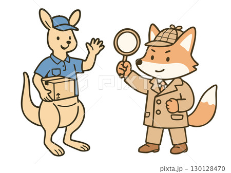 カンガルーの配送員とキツネの探偵 カンガルーの配送員とキツネの探偵 130128470