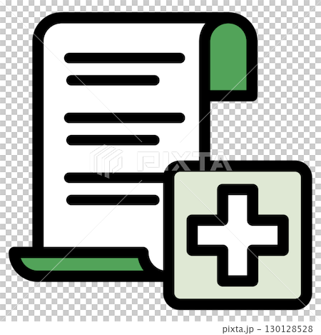 Illustration icon material: Medical file 187 130128528