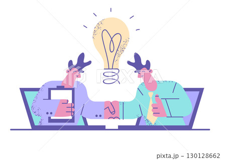 New online business during Coronavirus pandemic financial support concept 130128662