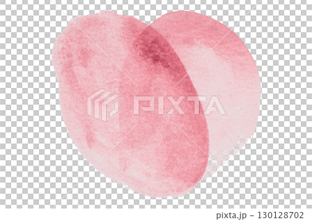 Pink watercolor circle pattern isolated on transparent background Pink watercolor circle pattern isolated on transparent background 130128702