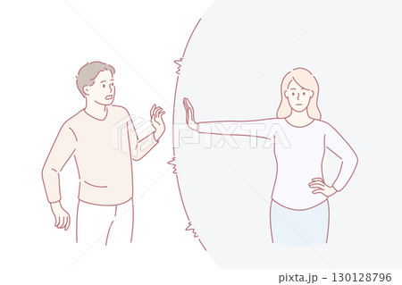 Defending personal boundaries and freedom concept Defending personal boundaries and freedom concept 130128796