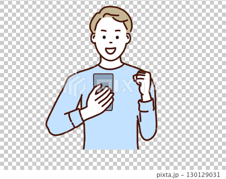 一個很高興看到智能手機的人 一個很高興看到智能手機的人 130129031