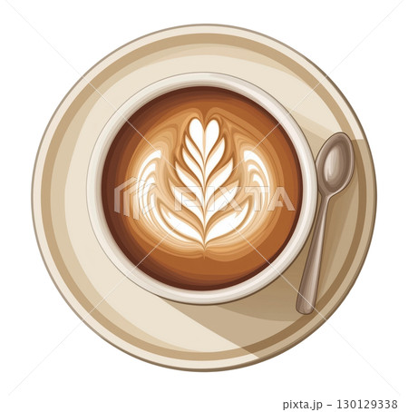 Coffee Cup Illustration 130129338