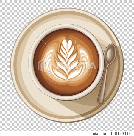 Coffee Cup Illustration 130129338