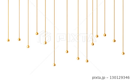 Gold Colored Beads 130129346