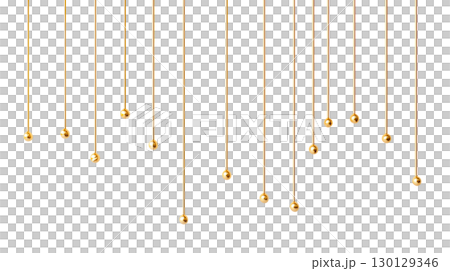 Gold Colored Beads 130129346