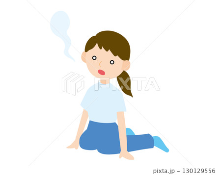 魂が抜けてしまうほど疲れ果ててしまった女性、カラー 魂が抜けてしまうほど疲れ果ててしまった女性、カラー 130129556