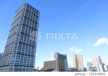 港区　港南地区の街並み 130129692
