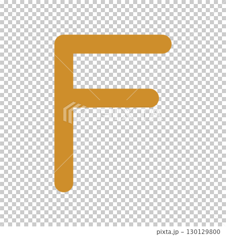 Alphabet F icon illustration 130129800